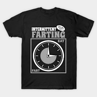 Funny Farting Fasting Diet Plan Retro Poster T-Shirt